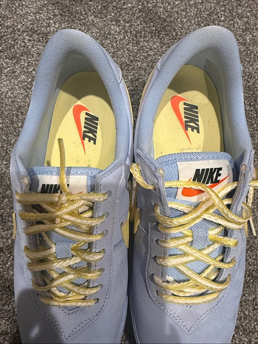 Nike Astrograbber Aluminum Soft Yellow Sneakers Size 5.5